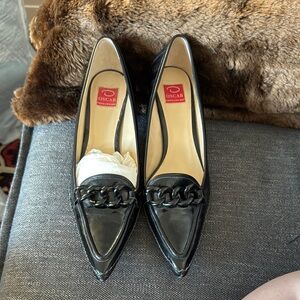 Oscar de la Renta Black Heels Timeless Elegance